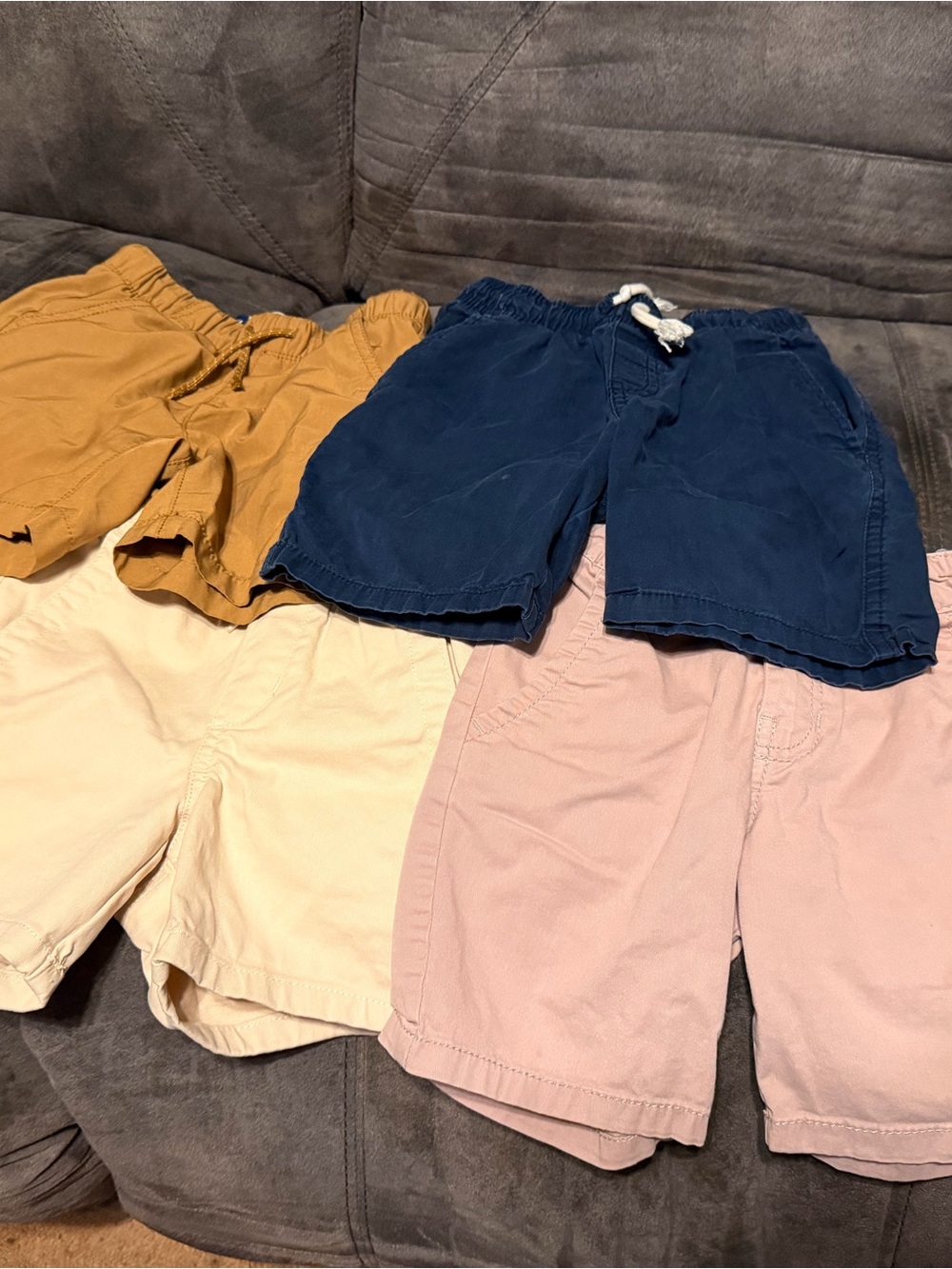 Kids Shorts Set - Navy, Mustard, Blush, Cream
